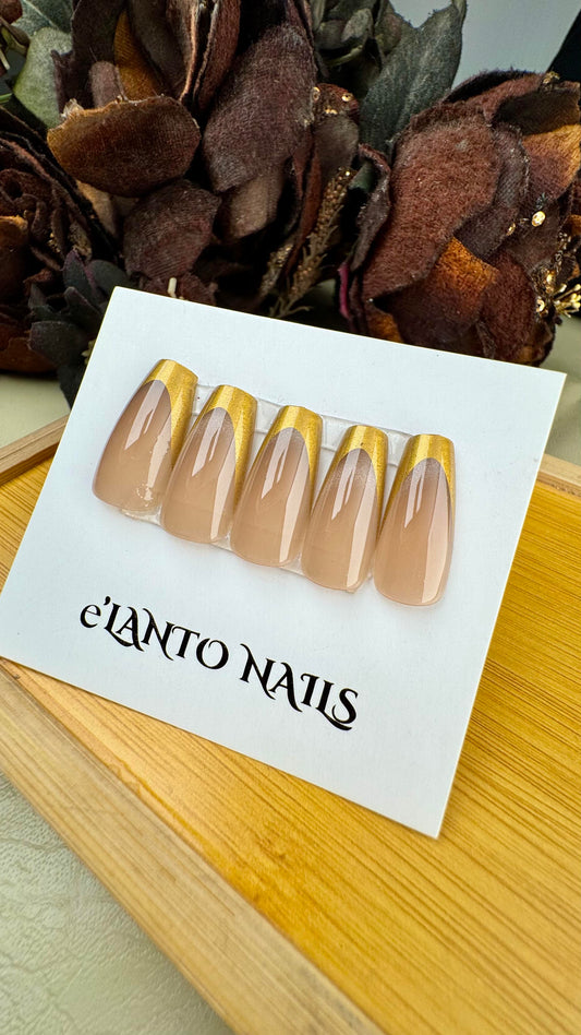 Golden French Tips