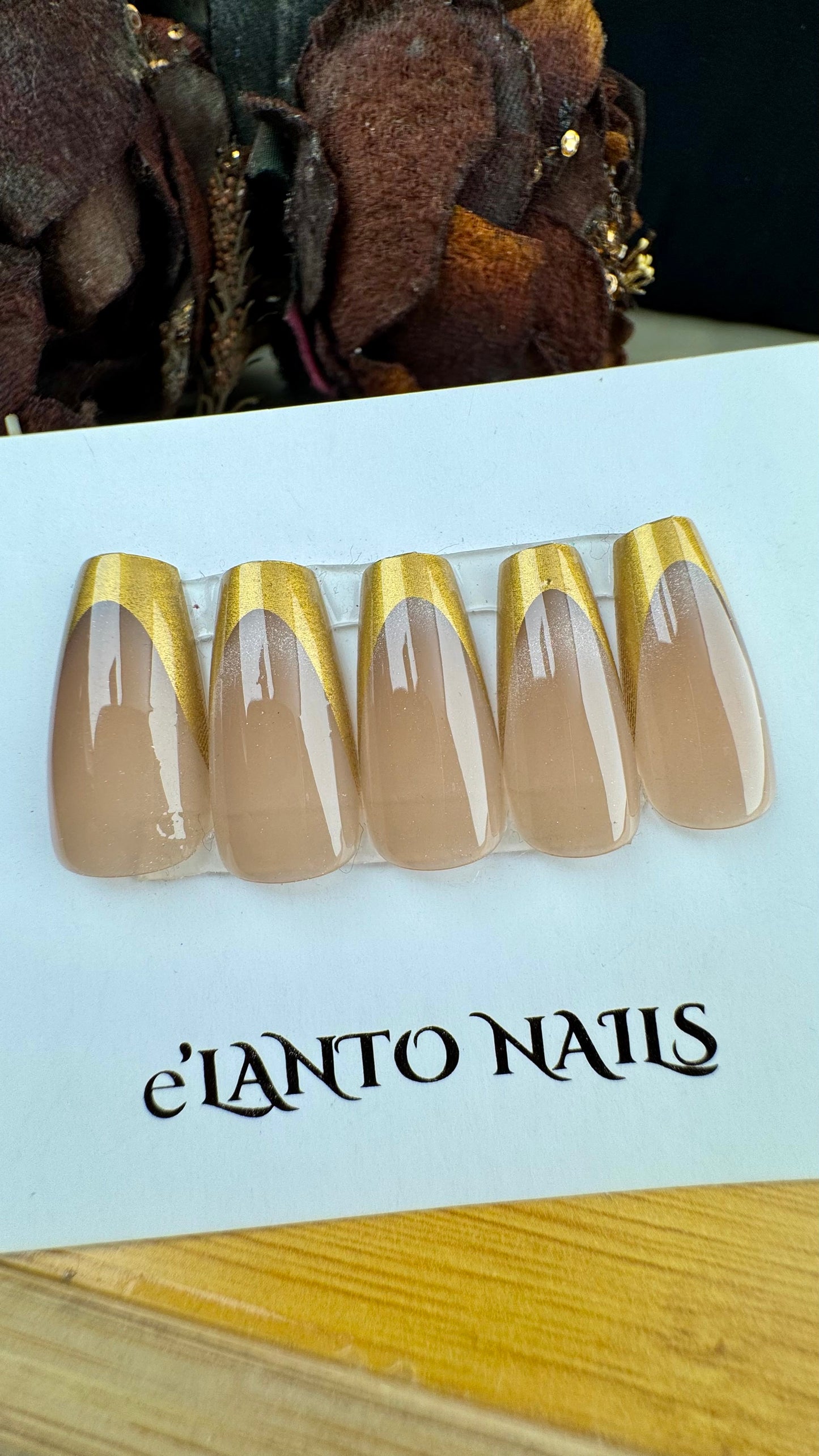 Golden French Tips