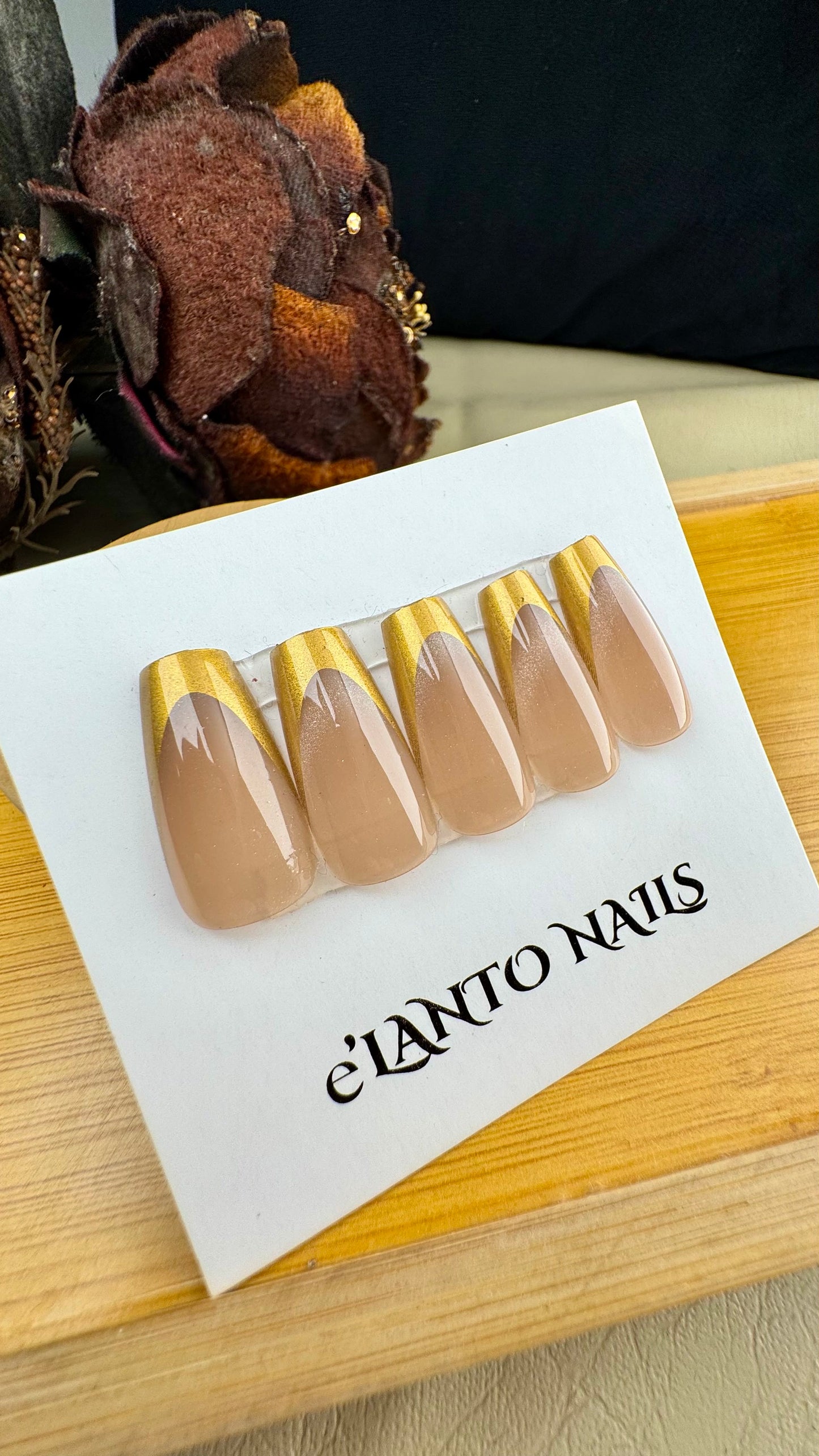 Golden French Tips