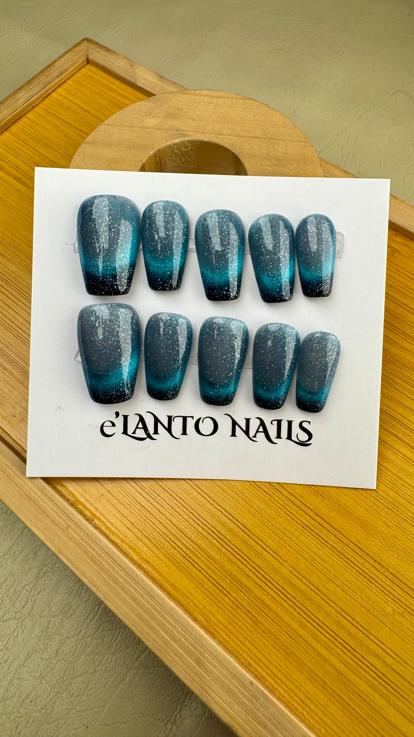 ocean frost fake nails
