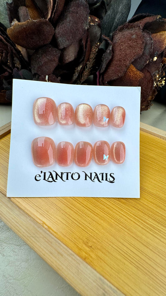 sunset_glow-press on nails