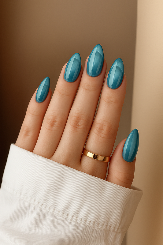 Aqua Blue Nails