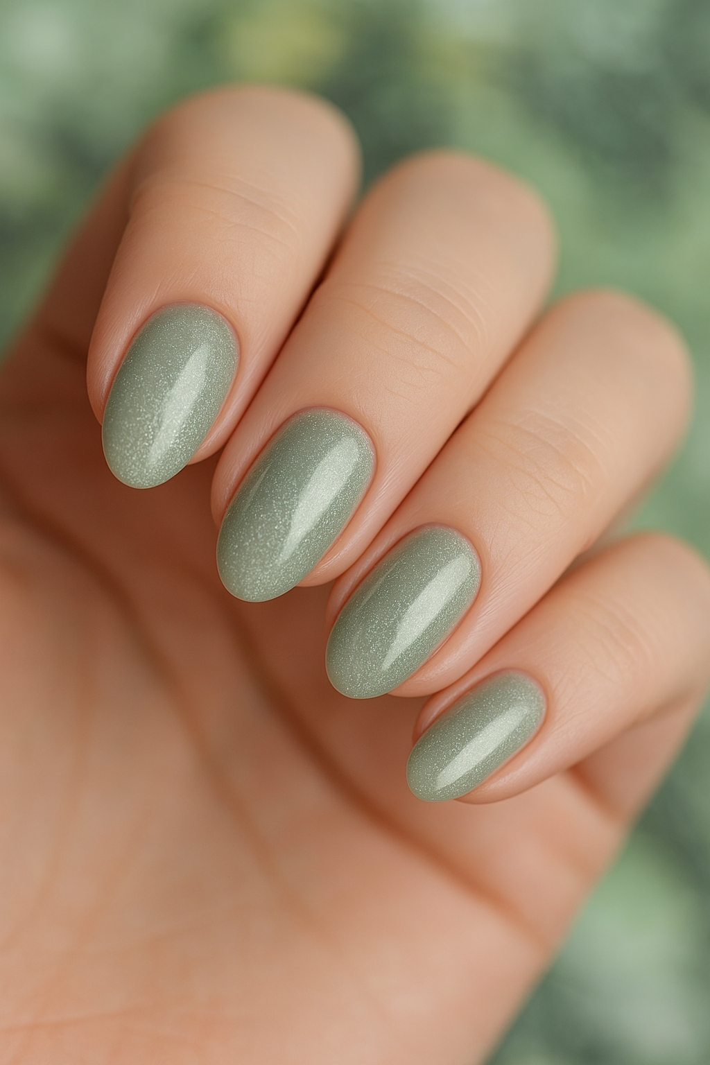 Gloss Green Press-On Nails
