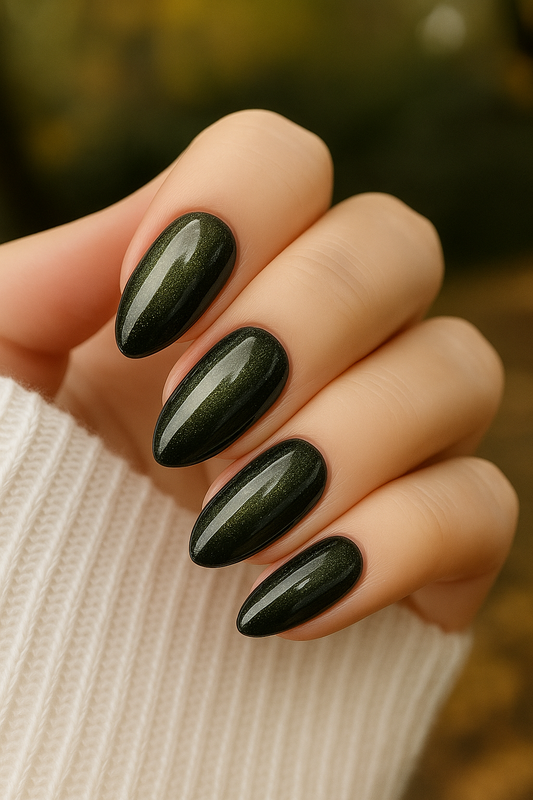 Dark Green Shimmery