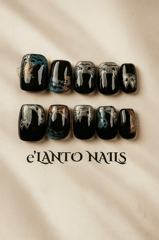 Meow Cat Eye Nails