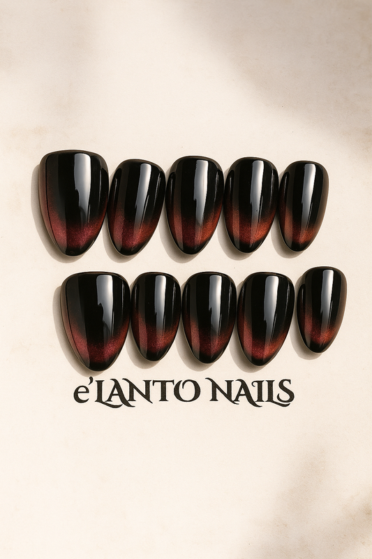 Red Black Nails