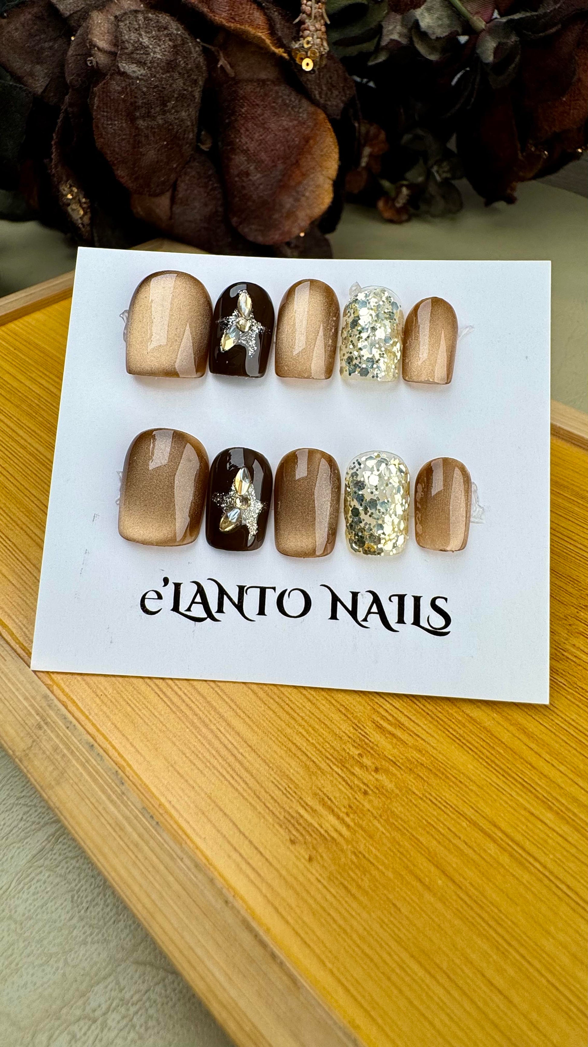 Glitteredespressonails
