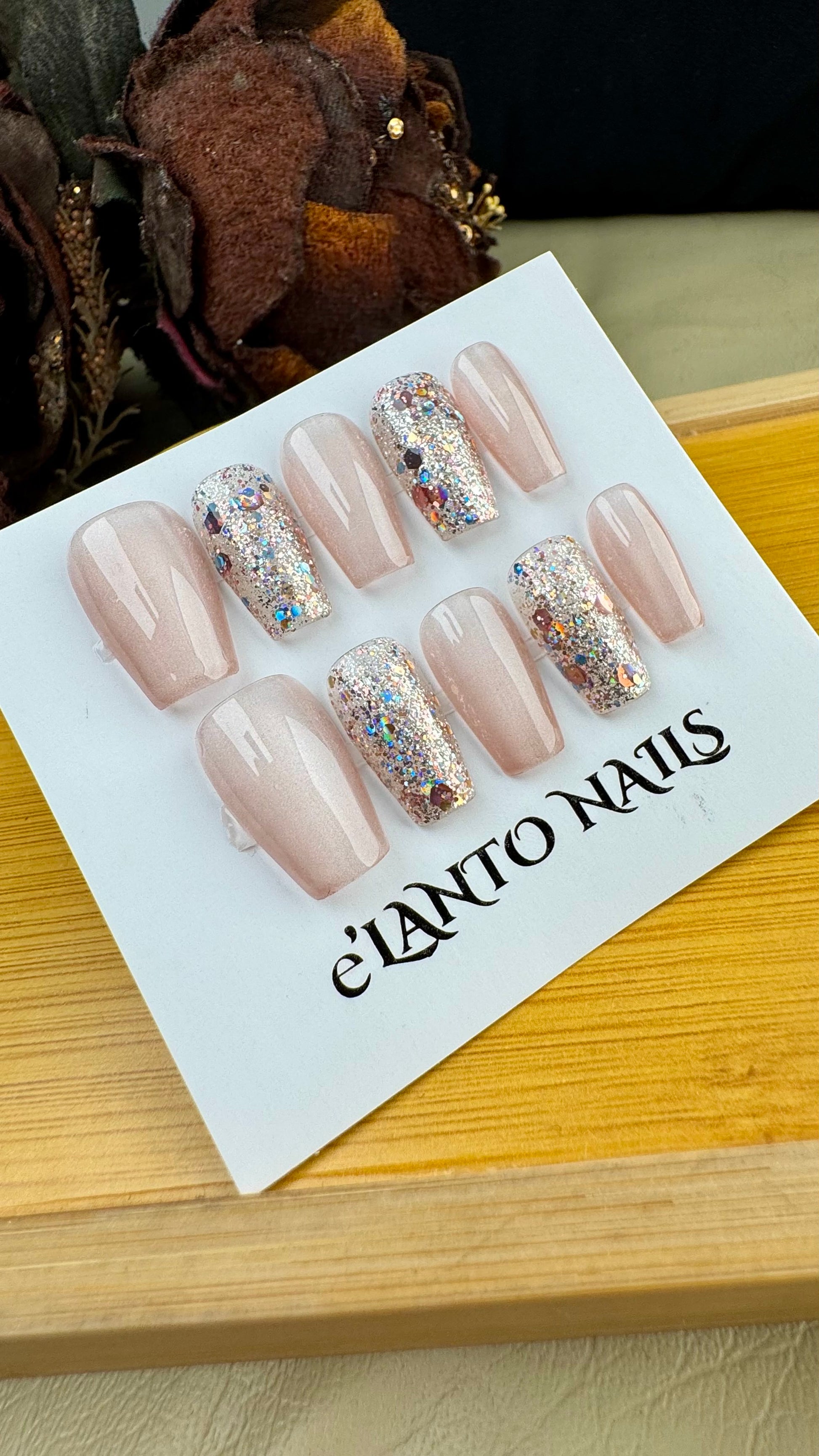 Nude_shimmer elanto nails