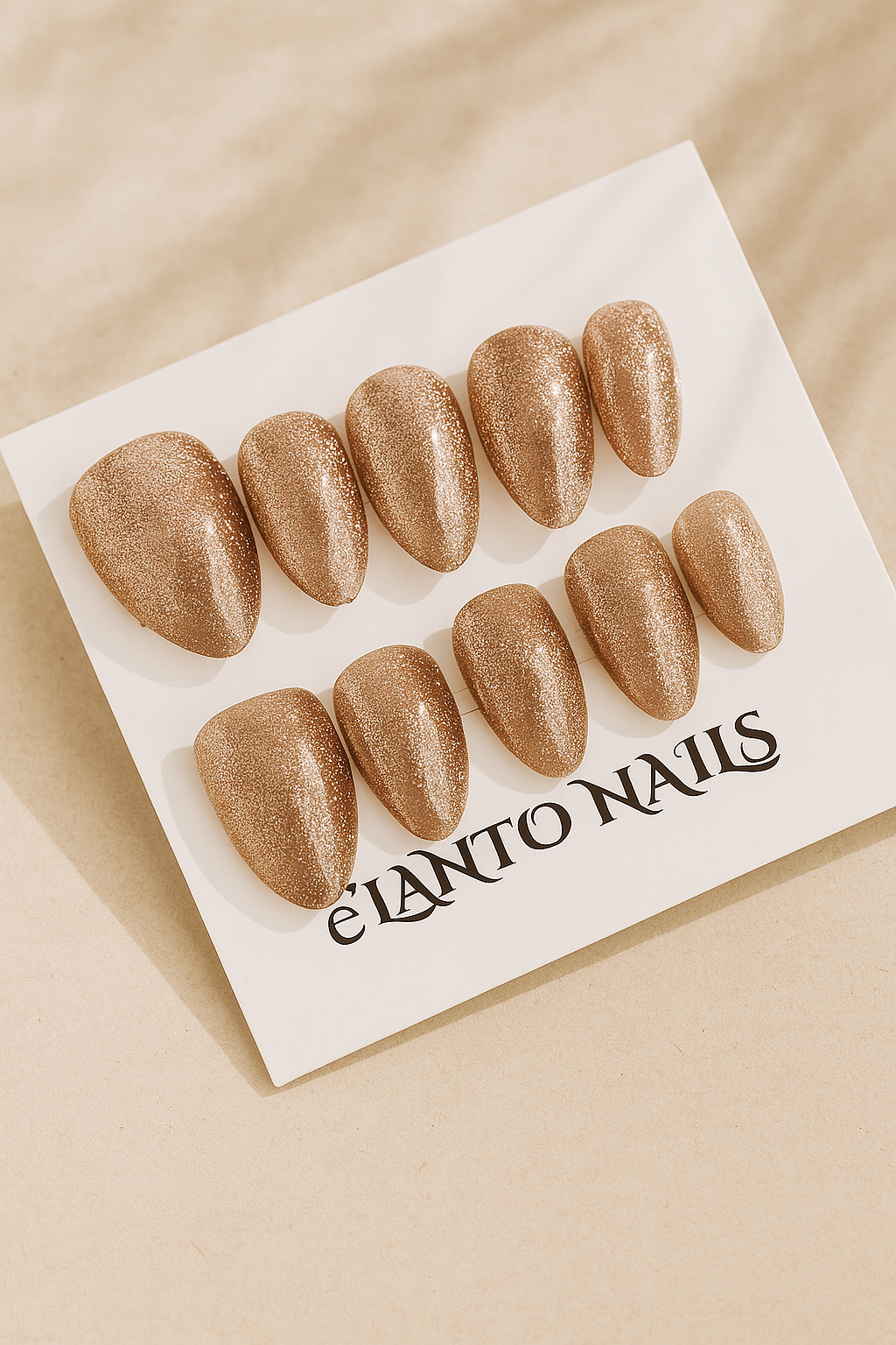 Brown Glossy Nails