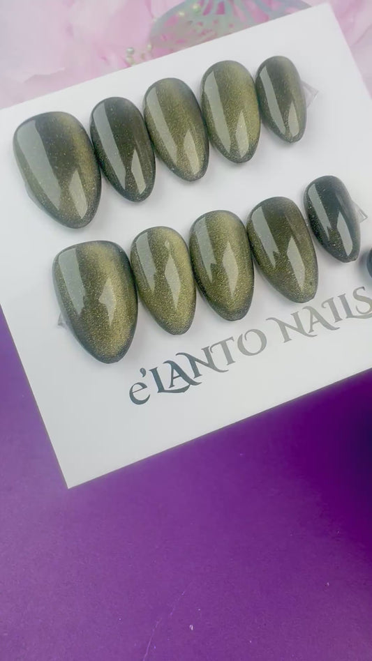 Dark Green Shimmery