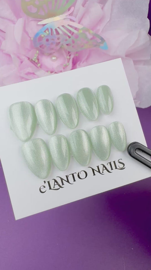Gloss Green Press-On Nails