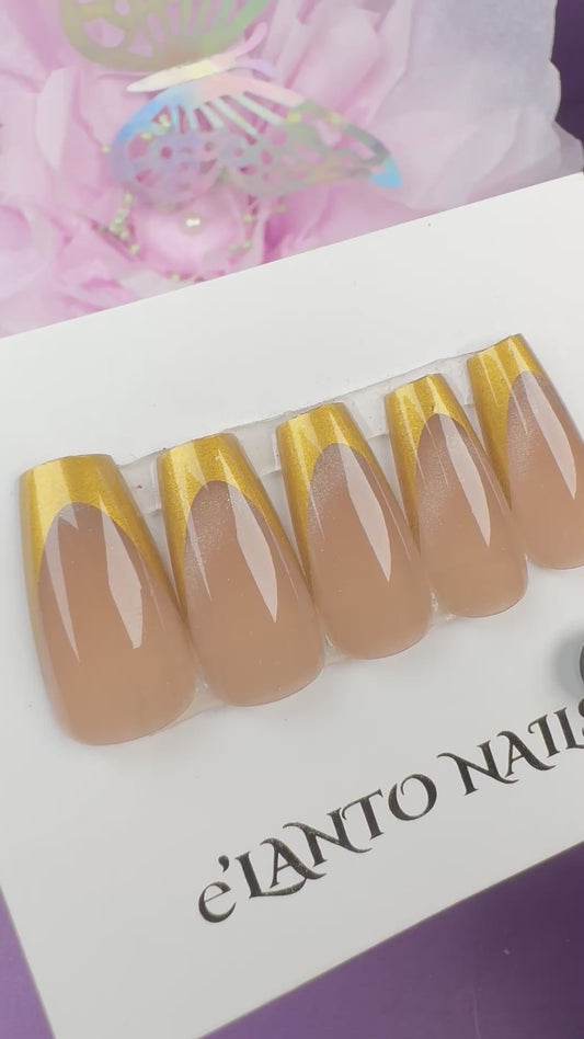 Golden French Tips